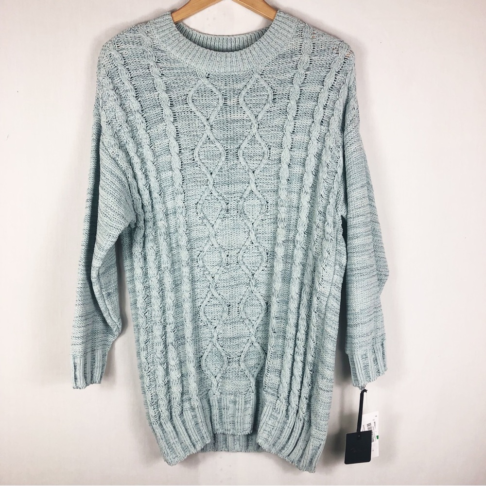 NWT Takara Chunky Knit Over Sized Sweater | Blue | Size Large